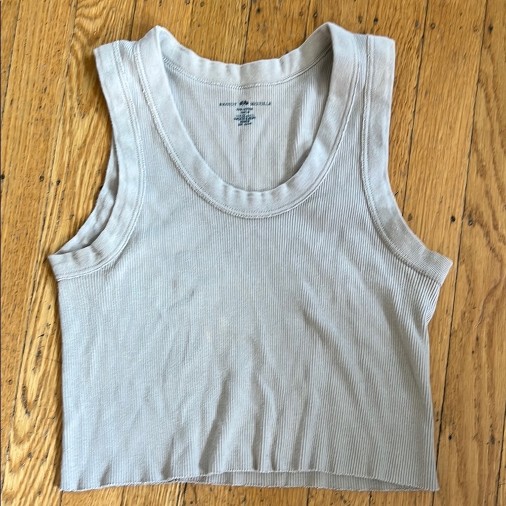 Brandy Melville Ribbed Crop Tank Top